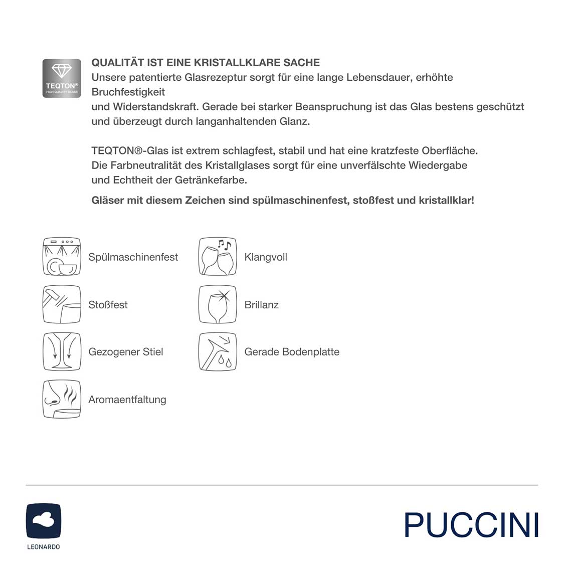 Sektglas PUCCINI 280 ml 6er-Set