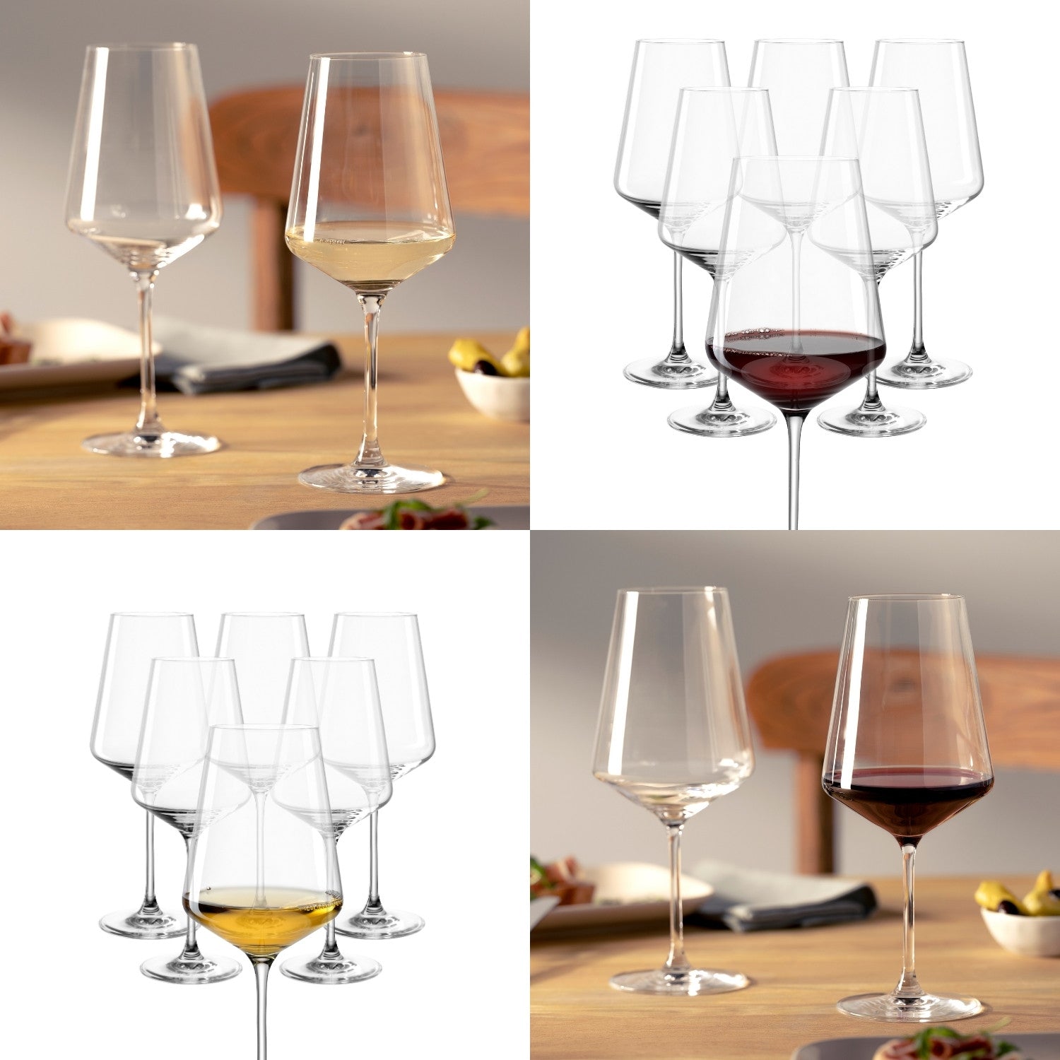 PUCCINI Bundle Rotweinglas 750 ml & Weißweinglas 560 ml 12er-Set
