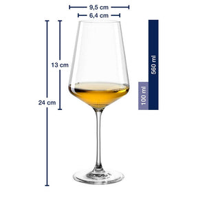 PUCCINI Bundle Rotweinglas 750 ml & Weißweinglas 560 ml 12er-Set