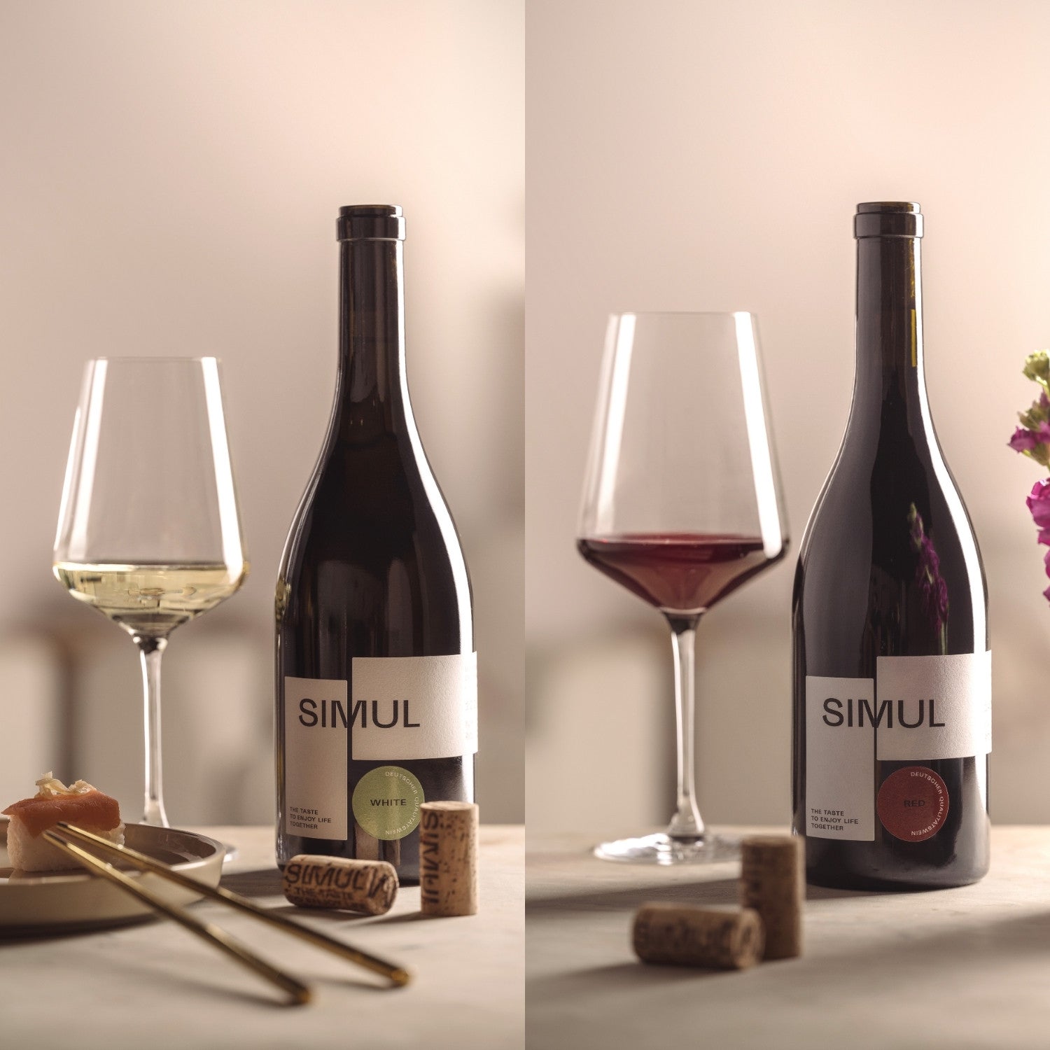 PUCCINI Bundle Rotweinglas 750 ml & Weißweinglas 560 ml 12er-Set
