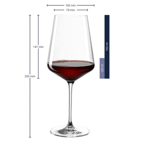 Rotweinglas PUCCINI 750 ml 6er-Set