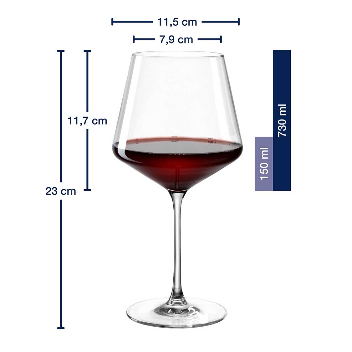 Burgunderglas PUCCINI 730 ml 6er-Set
