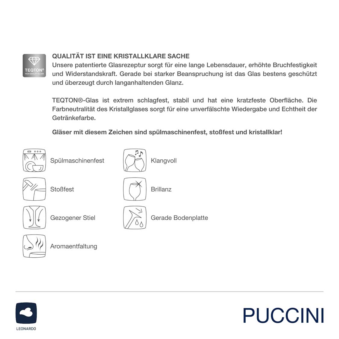 Trinkglas PUCCINI 310 ml 6er-Set