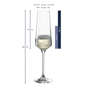 Sektglas PUCCINI 280 ml mit persönlicher Gravur