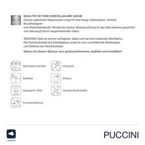 Grappaglas PUCCINI 120 ml 6er-Set