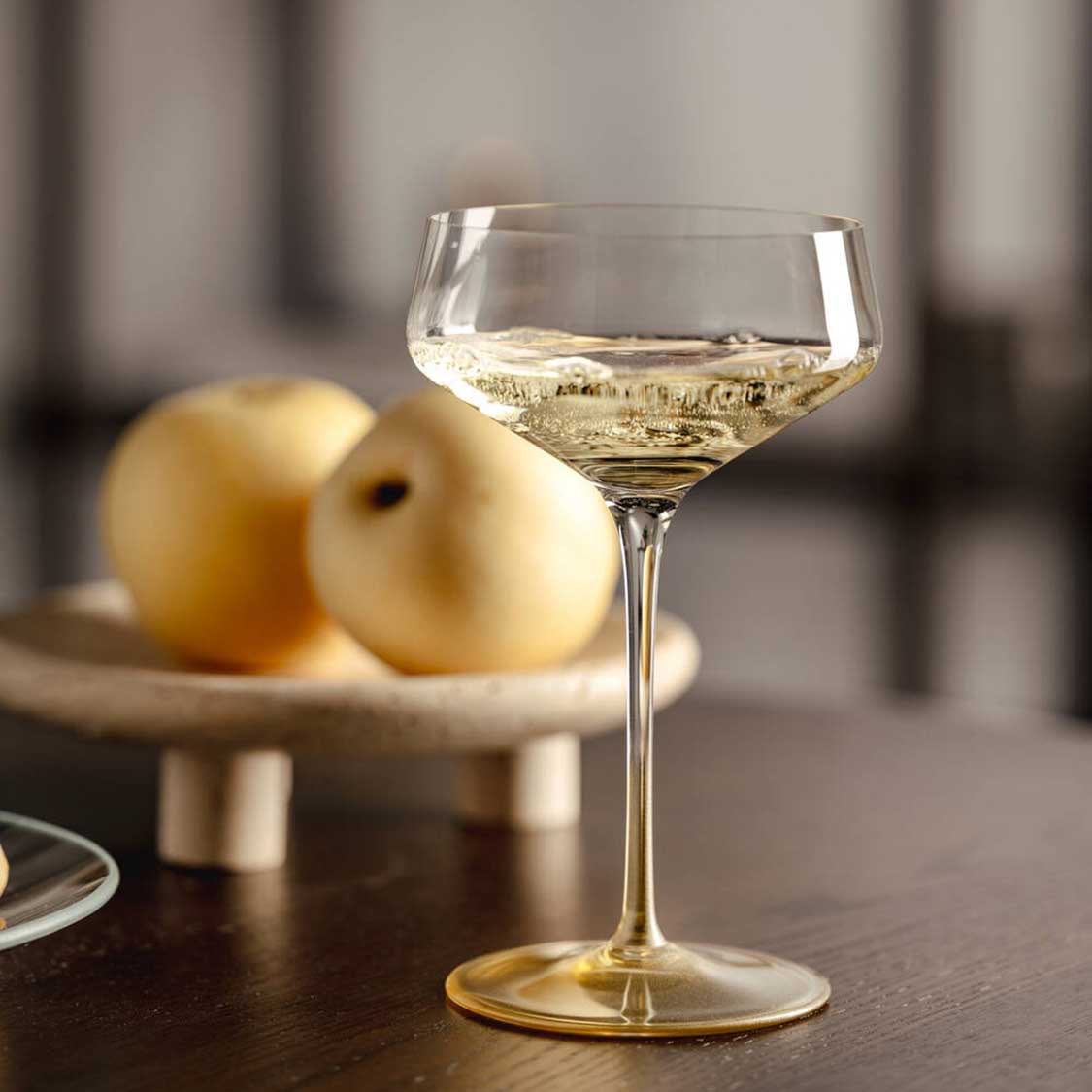 Champagnerschale PUCCINI 350 ml gold 2er-Set