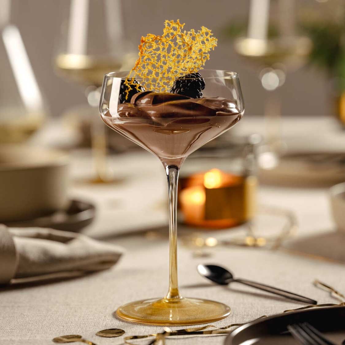 Champagnerschale PUCCINI 350 ml gold 2er-Set