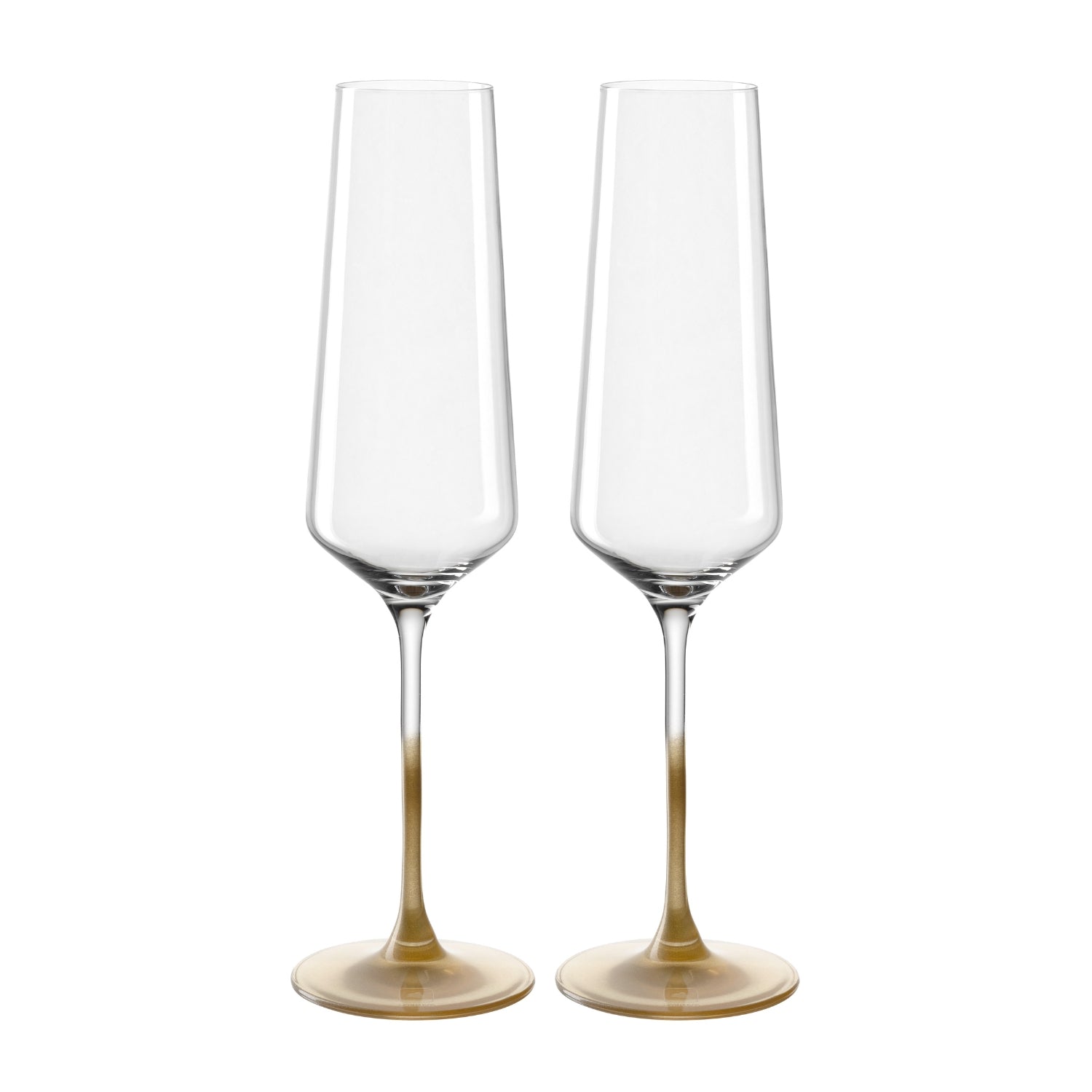 Sektglas PUCCINI 280 ml gold 2er-Set