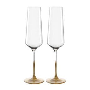 Sektglas PUCCINI 280 ml gold 2er-Set