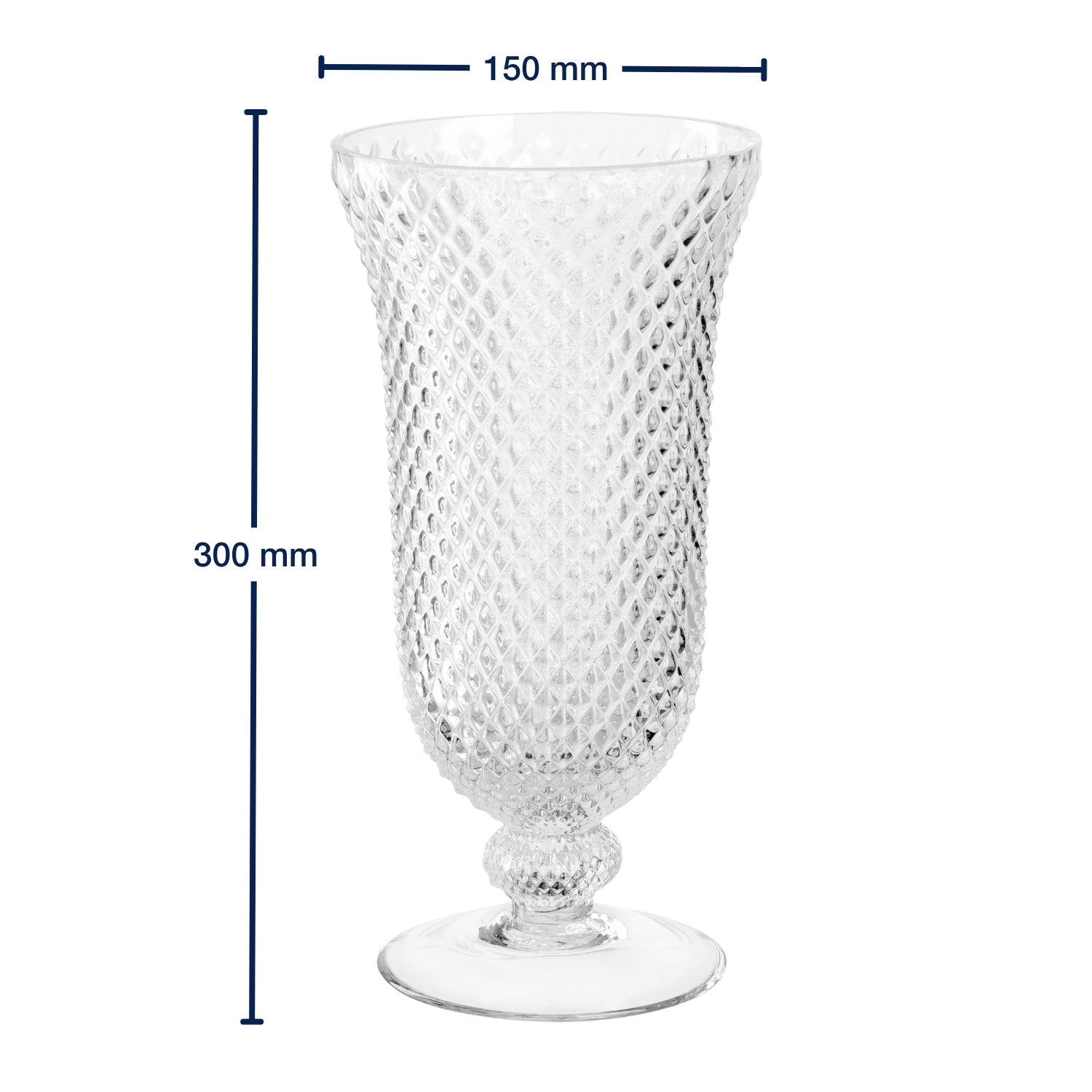 Vase POESIA 30 cm auf Fuß