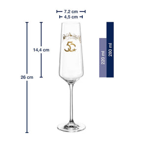 Sektglas Europa-Park Silhouette 50 Jahre 280 ml