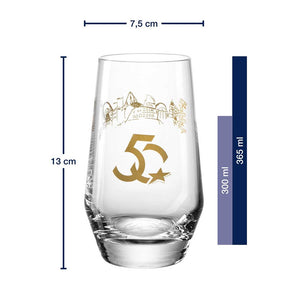 Trinkglas Europa-Park Silhouette 50 Jahre 365 ml