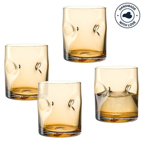 Trinkglas VESUVIO 300 ml amber 4er-Set