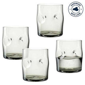 Trinkglas VESUVIO 300 ml grau 4er-Set