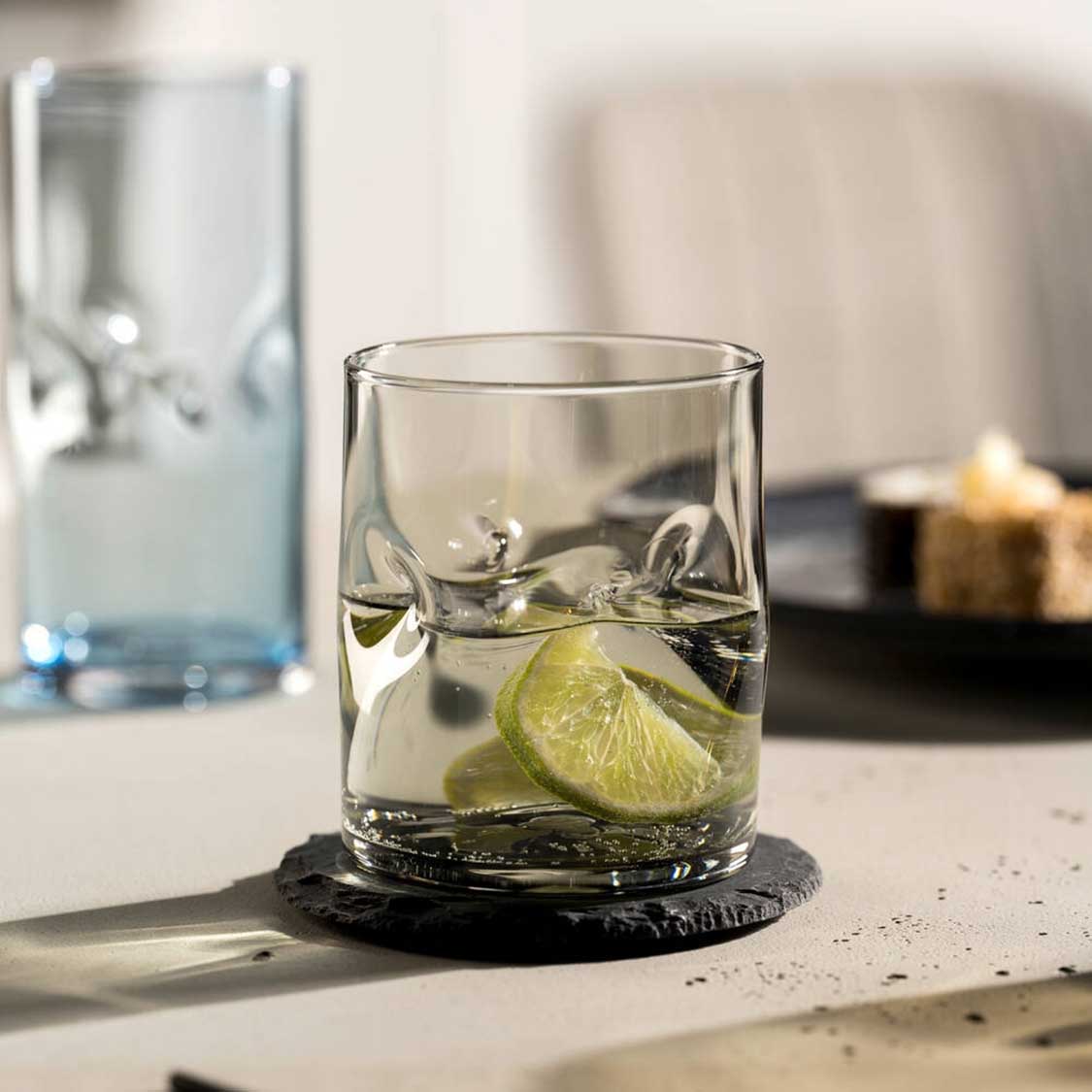 Trinkglas VESUVIO 300 ml grau 4er-Set