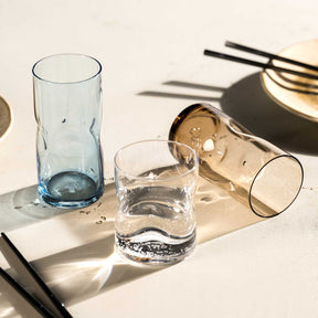 Trinkglas VESUVIO 330 ml braun 4er-Set