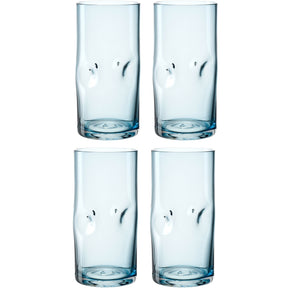 Trinkglas VESUVIO 330 ml blau 4er-Set