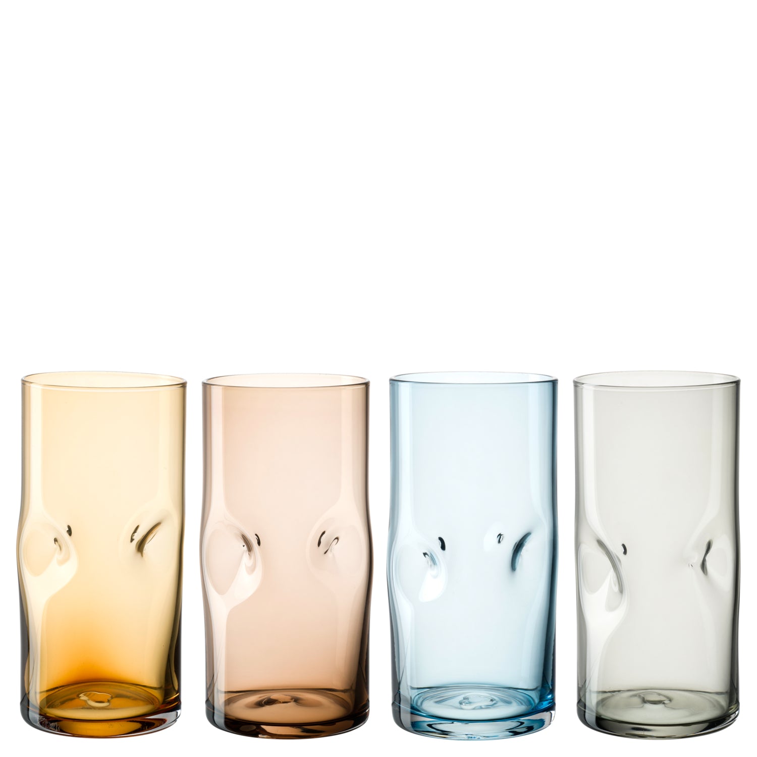 Trinkglas VESUVIO 330 ml 4er-Set farbig sortiert