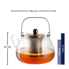 Teekanne mit Metallhenkel TÈ PER TE 1,2 l