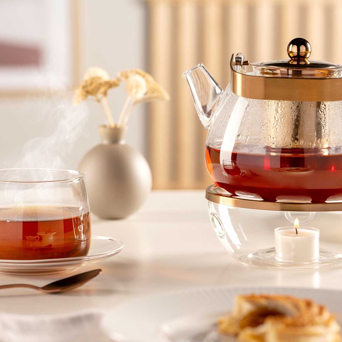 Teekanne mit Metallhenkel TÈ PER TE 1,2 l