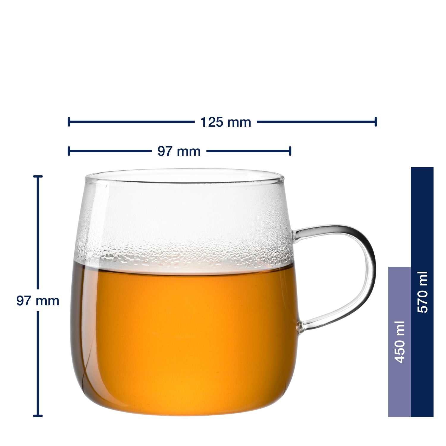 Teetasse 570ml TÈ PER TE 4er-Set
