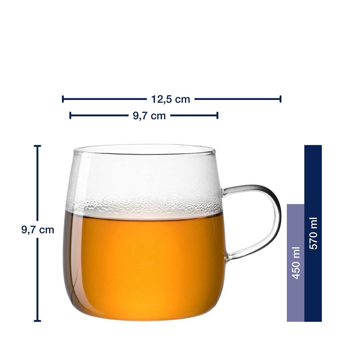 Teetasse 570ml TÈ PER TE 4er-Set