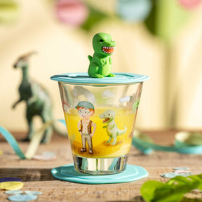 Deckel türkis BAMBINI AVVENTURA Dinosaurier