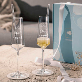 Sektglas Geschenkset PUCCINI 5-teilig 280 ml mit persönlicher Gravur