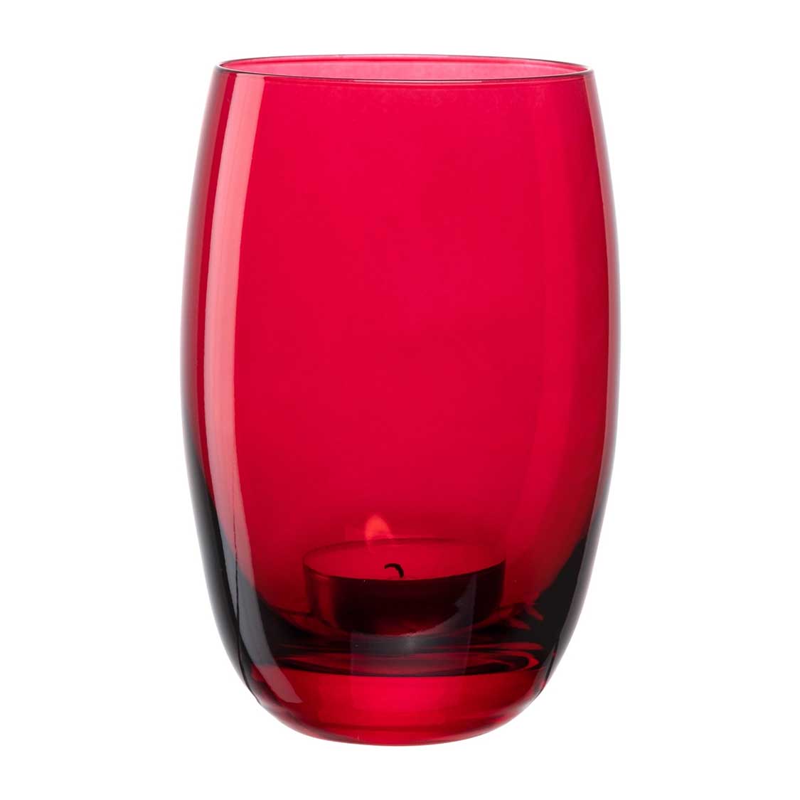 Tischlicht CHEERS 12,5 cm rot mit persönlicher Gravur