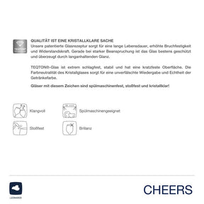 Tischlicht CHEERS 12,5 cm rot mit persönlicher Gravur