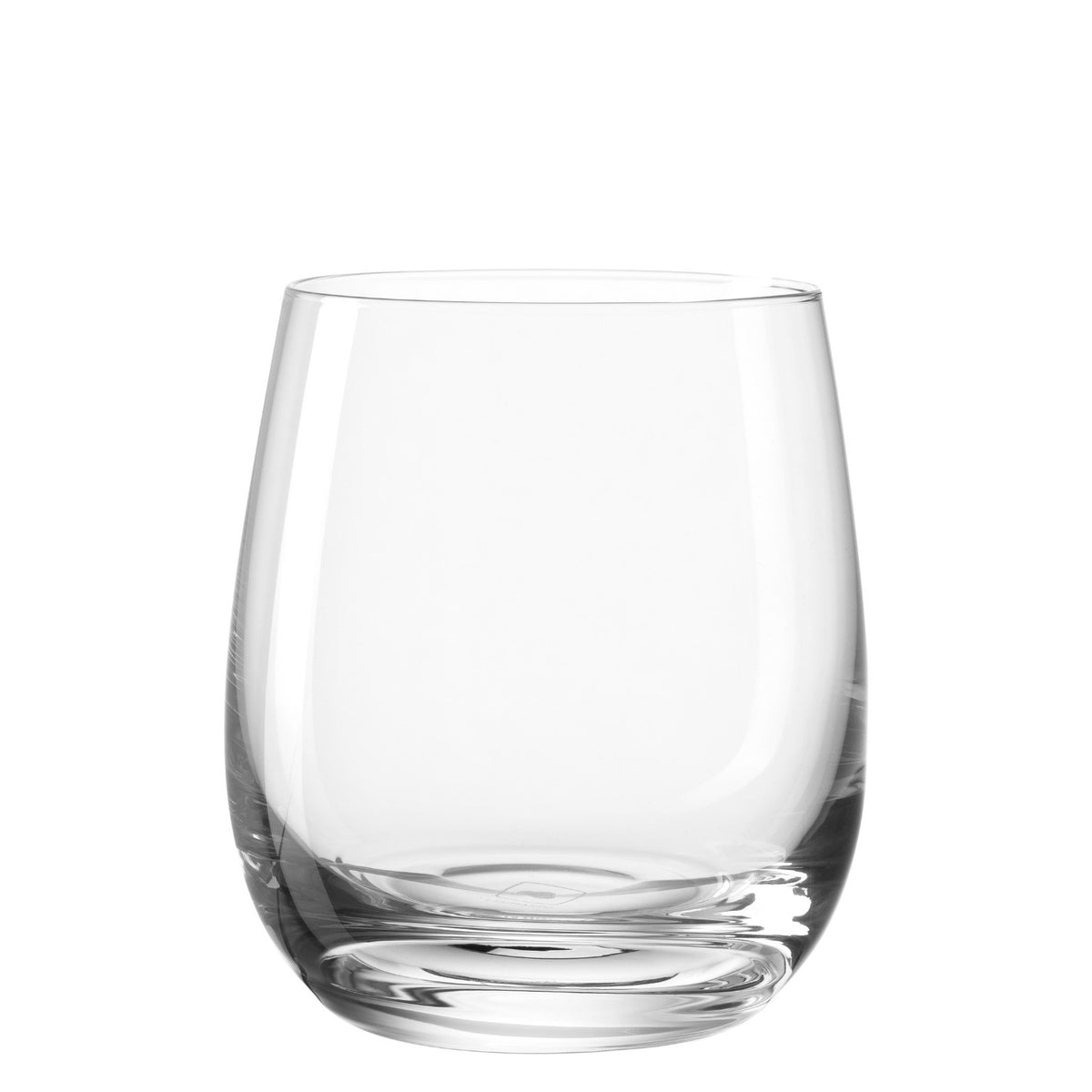 Trinkglas TIVOLI 360 ml, klares Glas, leeres Becher auf weißem Hintergrund