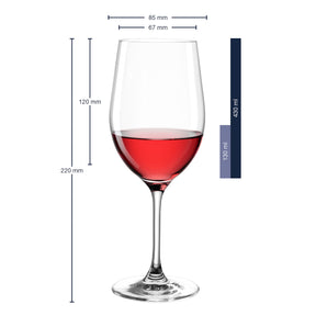 Rotweinglas CIAO+ 430 ml mit persönlicher Gravur