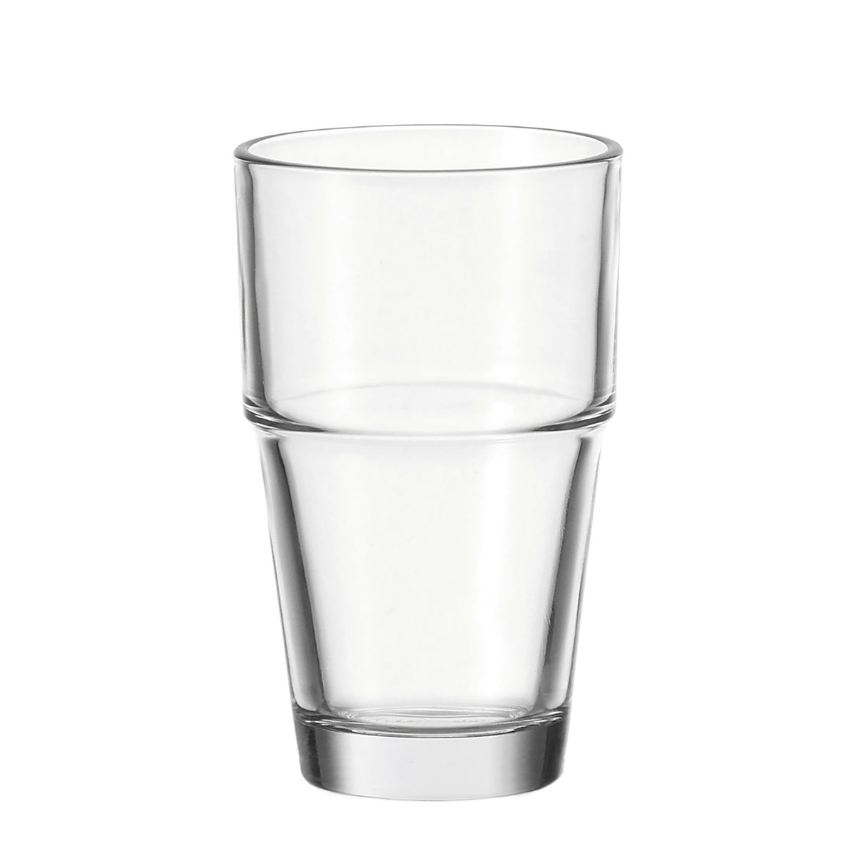 Becher SOLO aus klarem Glas, stapelbar, freigestellt