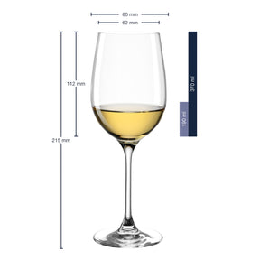 Weißweinglas CIAO+ 370 ml mit persönlicher Gravur