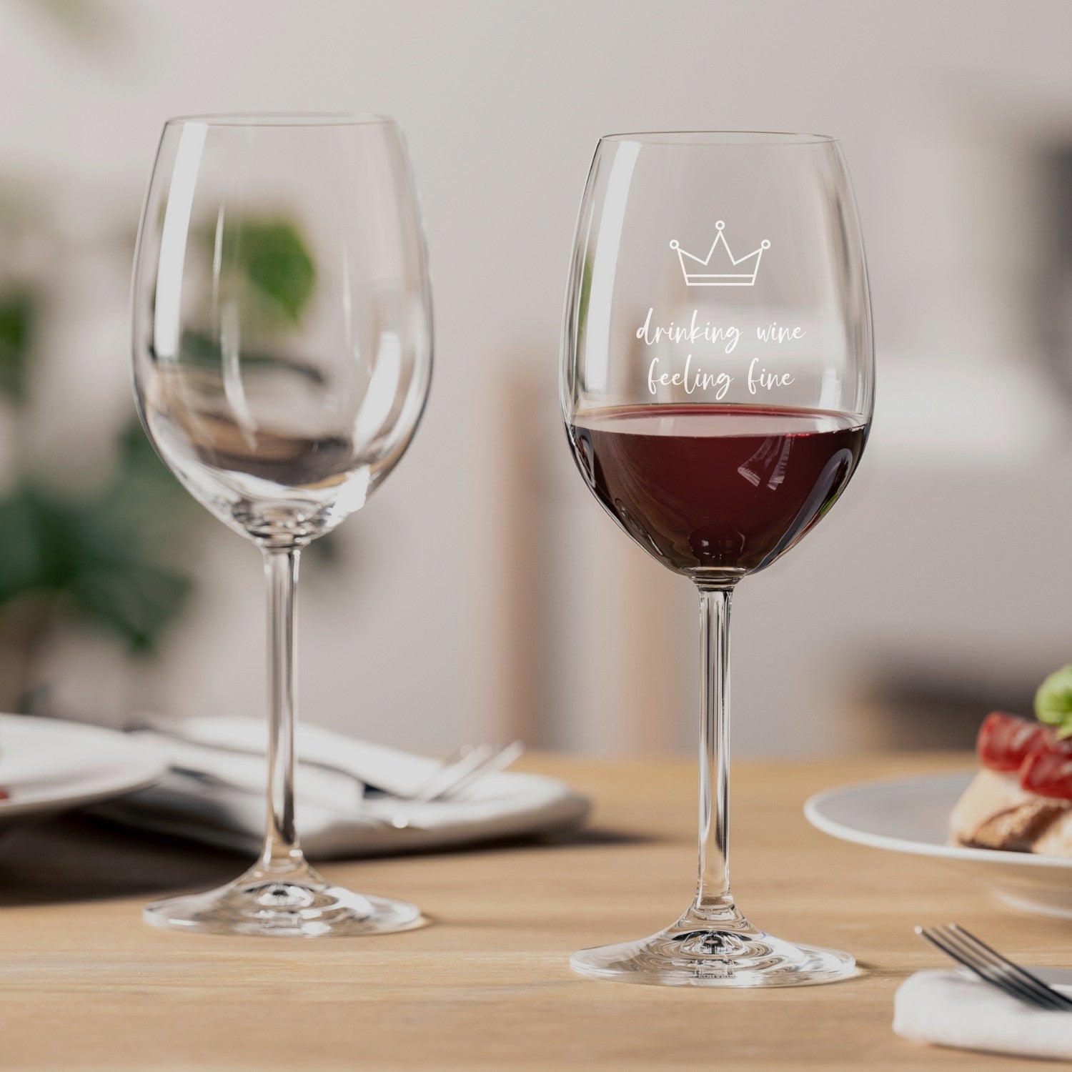 Rotweinglas DAILY 460 ml mit persönlicher Gravur – LEONARDO