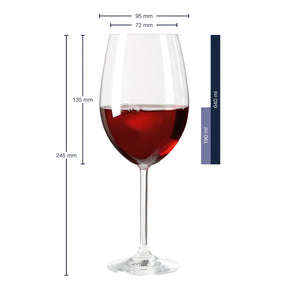 Bordeauxglas DAILY 640 ml mit persönlicher Gravur