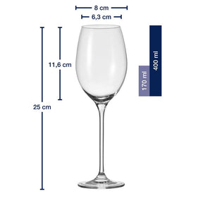 Weißweinglas CHEERS 400 ml mit persönlicher Gravur
