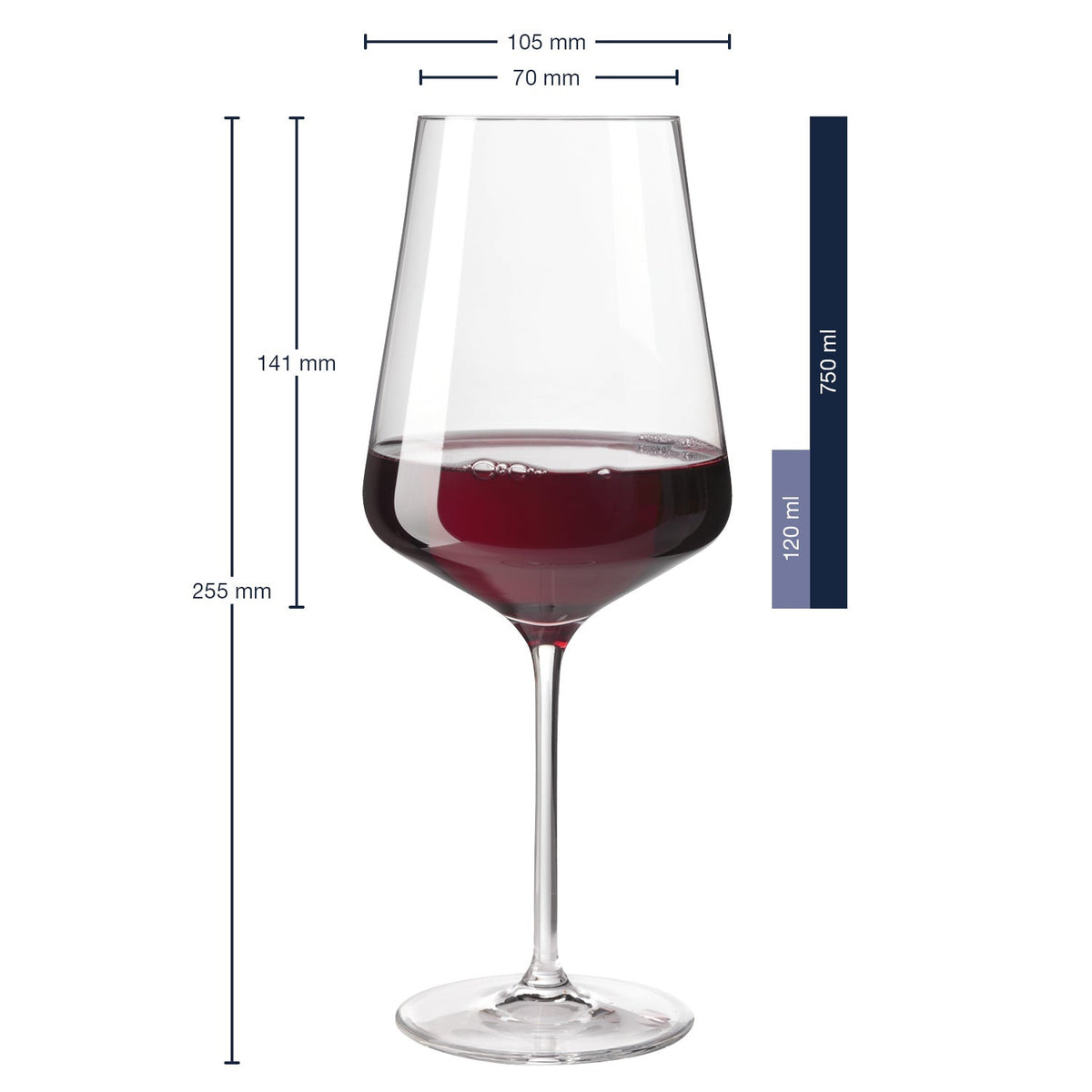 Rotweinglas PUCCINI 750 ml mit persönlicher Gravur – LEONARDO