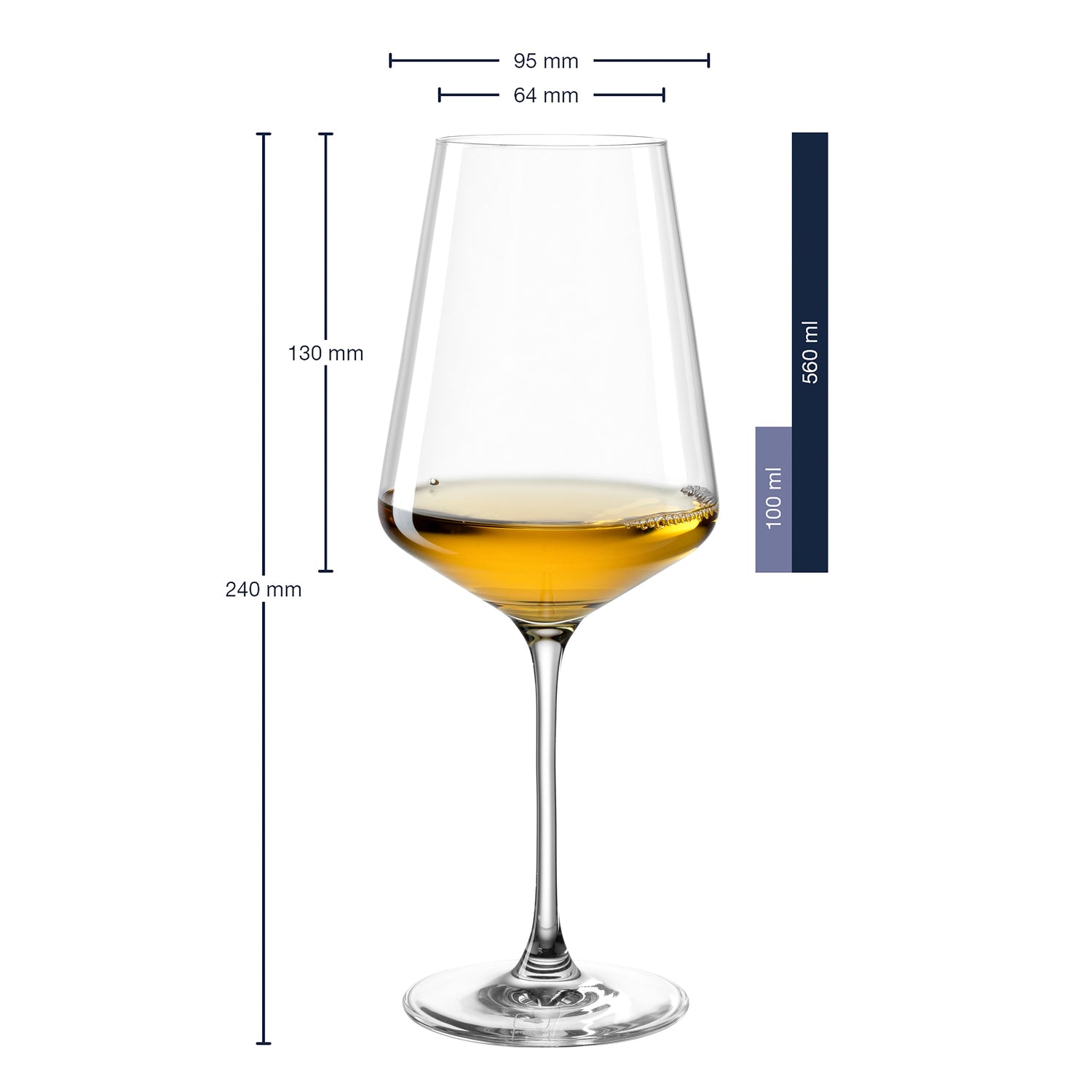 Weißweinglas PUCCINI 560 ml mit persönlicher Gravur