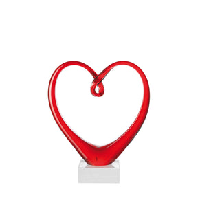 Herzskulptur HEART 24 cm rot