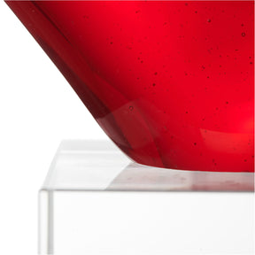 Herzskulptur HEART 24 cm rot mit persönlicher Gravur