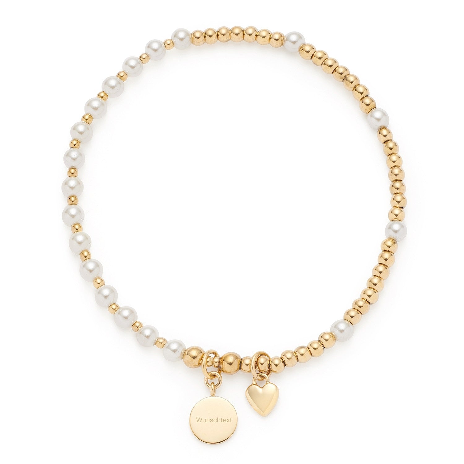 Armband gold MONIA You & Me mit persönlicher Gravur