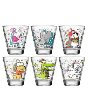 Trinkglas BAMBINI 6 Stück sortiert 215 ml Natale