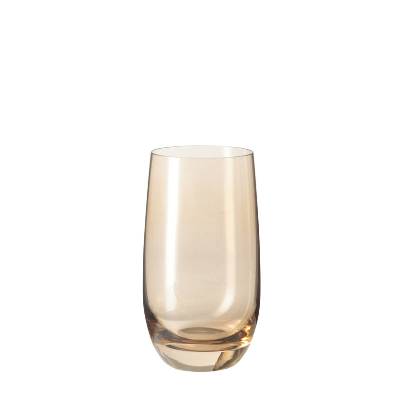 Trinkglas SORA 6er-Set 390 ml braun