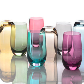 Trinkglas SORA 6er-Set 390 ml grau