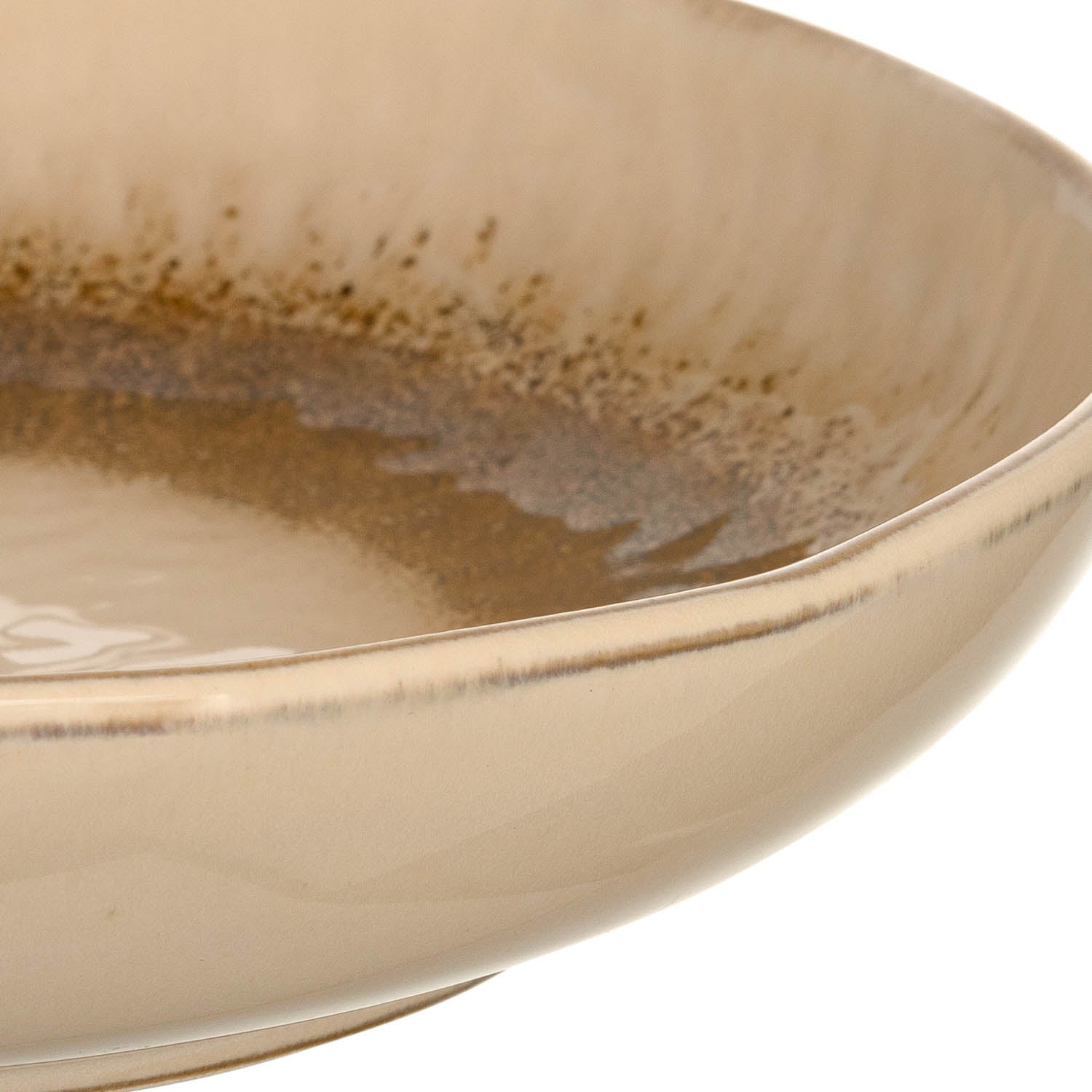 Keramikteller MATERA 20,7 cm beige tief