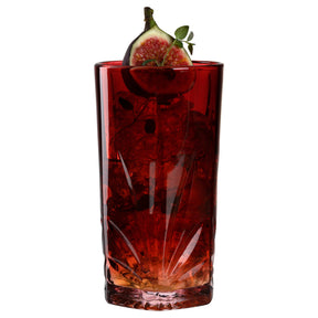Trinkglas CAPRI 4er-Set 530 ml rot