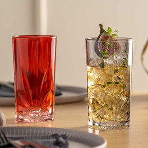 Trinkglas CAPRI 4er-Set 530 ml rot