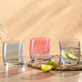 Trinkglas SWING 4er-Set 350 ml kalte Farben