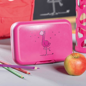 Brotdose BAMBINI pink Flamingo